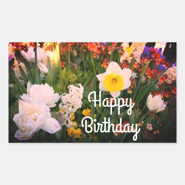 Joyeux Stickers N° 1-1 Fleurs de Printemps (Devant)