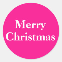 Joyeux Stickers Noël Élégant Script rose