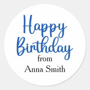 Joyeux Stickers Personnalisables Anniversaire