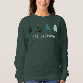 Joyeux Sweatshirt des arbres de Noël