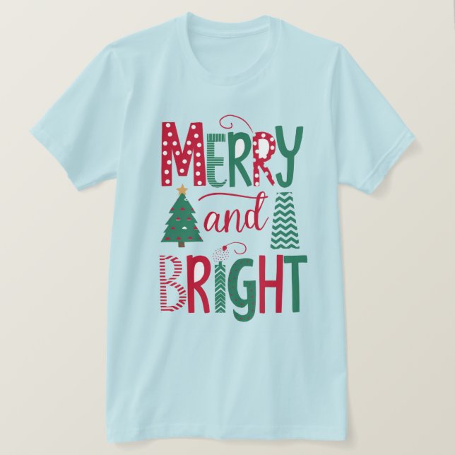 Joyeux T-shirt Bella+Canvas à manches courtes (Design devant)