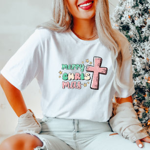 Joyeux T-shirt Croix de Noël