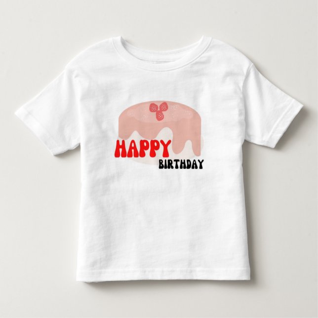Joyeux T-shirt d'anniversaire (Devant)