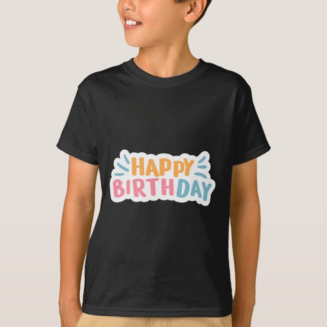 Joyeux T-shirt d'anniversaire (Devant)
