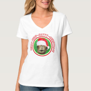 Joyeux T-shirt de chameau de Noël de journée en