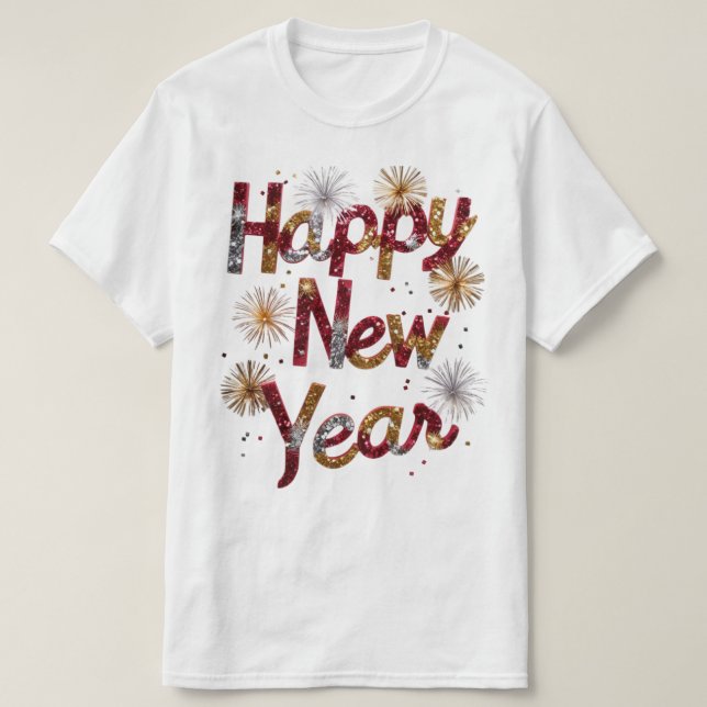 Joyeux t-shirt de la nouvelle année (Design devant)
