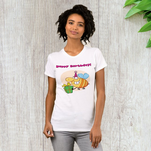 Joyeux T-shirt femme d'abeilles anniversaire (Créateur téléchargé)