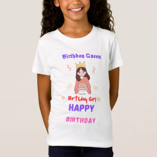 Joyeux T-shirt fille anniversaire
