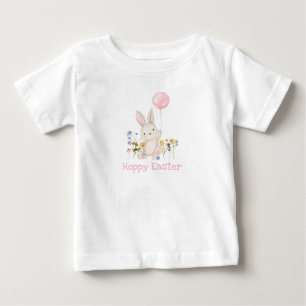 Joyeux T-shirt filles lapin de Pâques