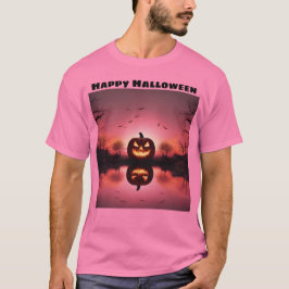 Joyeux T-shirt Halloween Jack-o'-lantern Sunset