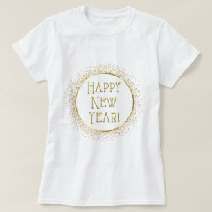 Joyeux T-shirt Parties scintillant du Nouvel An