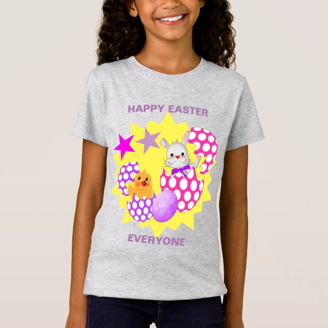 Joyeux T-shirt personnalisé de Pâques (Devant)