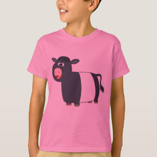 Joyeux T-Shirt pour enfants de vache à ceinture de