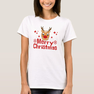 Joyeux T-shirt Reindeer de Noël