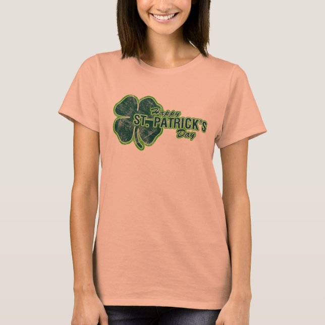 Joyeux T-shirt Shamrock de la Saint Patrick (Devant)