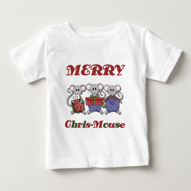 Joyeux T-shirts et cadeaux Chris-Mouse (Devant)