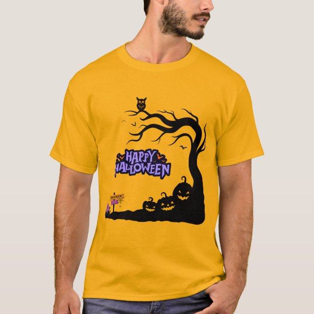Joyeux T-Shirts Halloween, Drôle Chemises Hallowee (Devant)
