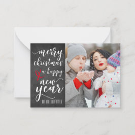 Joyeux tableau de bord de Noël Carte de voeux phot