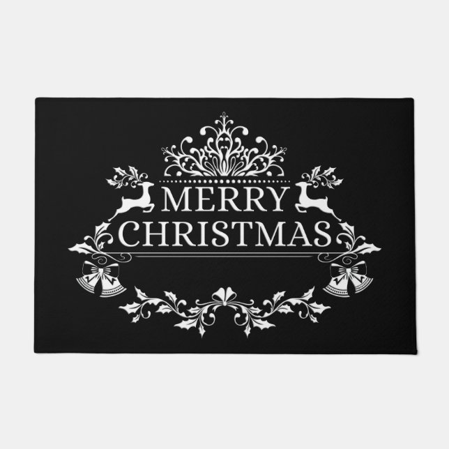 Joyeux tapis de portes de Noël (Devant)