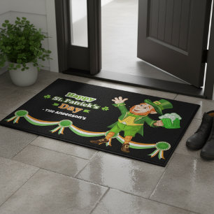 Joyeux tapis de portes Leprechaun St Patrick