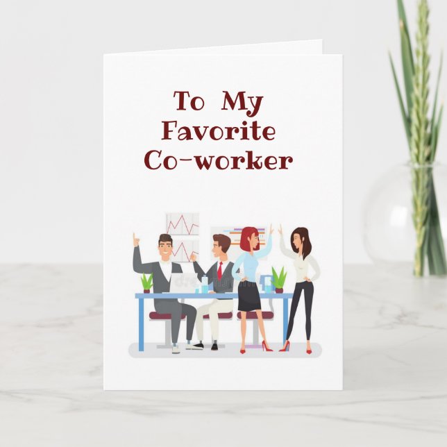 *Joyeux Thanksgiving* CO-WORKER PRÉFÉRÉ CARTE DE V (Devant)