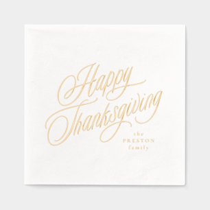 Joyeux Thanksgiving simple script élégant