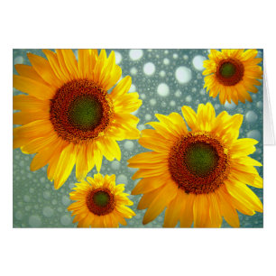 Joyeux tournesols mousseux