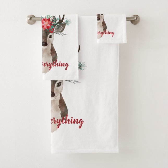 Joyeux tout aquarelle Deer Antler Bouquet (En situation)