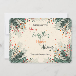 Joyeux tout et bonne carte de voeux toujours