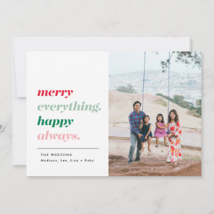 Joyeux tout Happy Toujours Carte photo de vacances