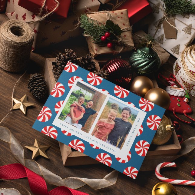 JOYEUX VACANCES Sucres de canne de Noël Faire-part (Créateur téléchargé)