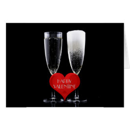 Joyeux Valentine Champagne Flute Lunettes Coeur ro
