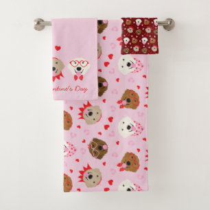 Joyeux Valentines Day Golden Retriever Dogs