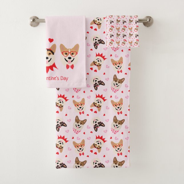 Joyeux Valentines Day Pembroke Welsh Corgi Chiens (En situation)