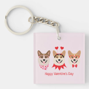 Joyeux Valentines Day Pembroke Welsh Corgi Chiens