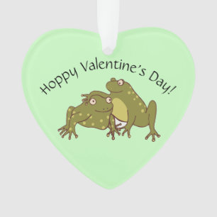 Joyeux Valentines Jour Funny Grenouilles Hoppy en