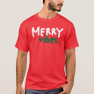 Joyeux Vibes Noël T-shirt rouge