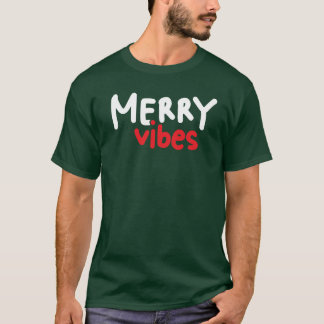 Joyeux Vibes Noël T-shirt vert