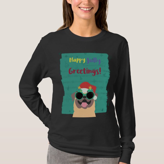 Joyeux voeux Noël T-shirt (Devant)
