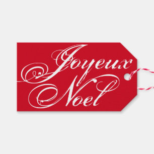 Joyeux Weihnachten ~ eleganter Geschenkanhänger