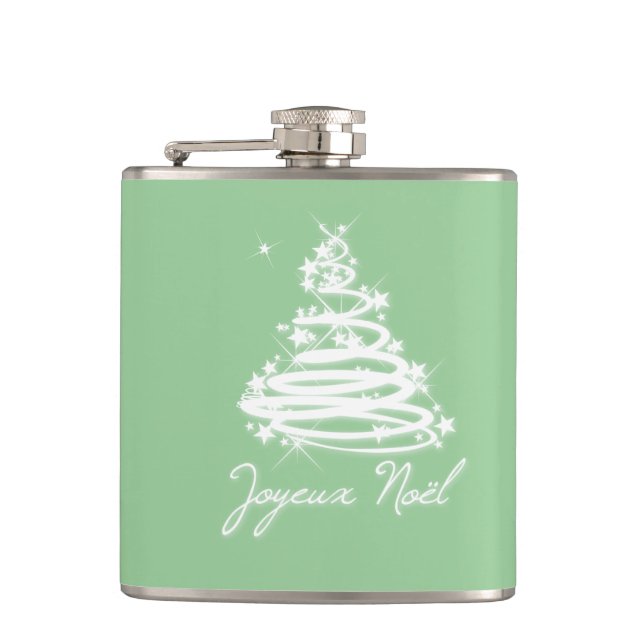 Joyeux Weihnachten Flachmann (Vorderseite)