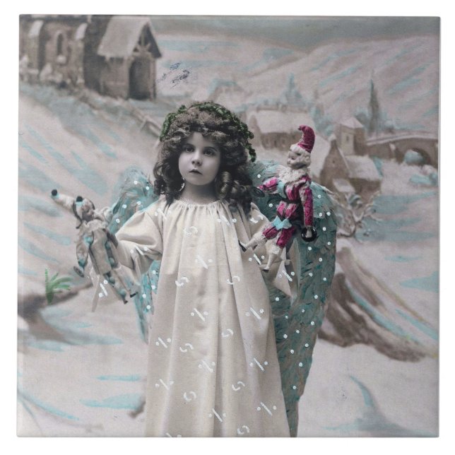 Joyeux Weihnachten Fliese (Vorderseite)