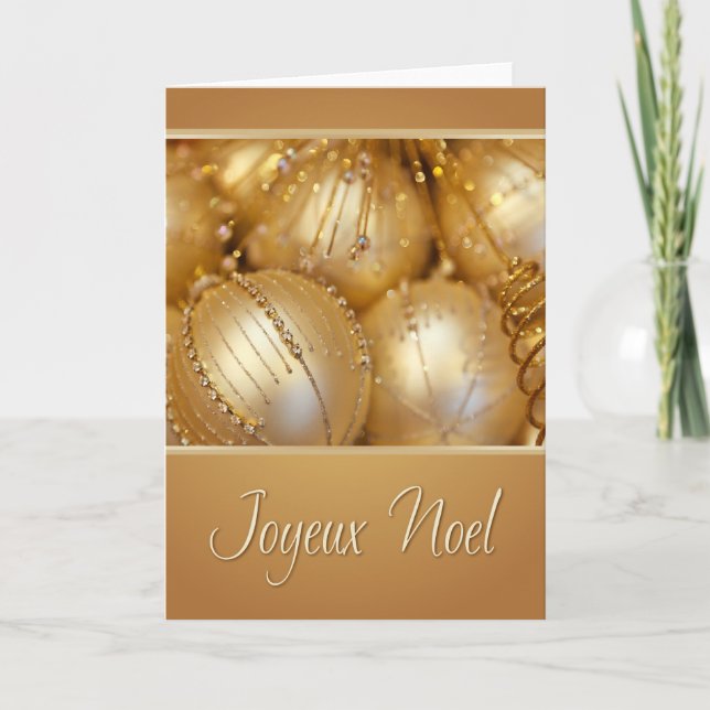 Joyeux Weihnachten French Christmas Card (Vorderseite)