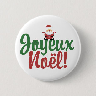Joyeux Weihnachten Frohe Weihnachten Button