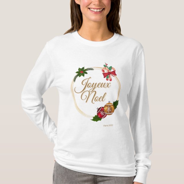 Joyeux Weihnachten ( Frohe Weihnachten ) Top (Vorderseite)