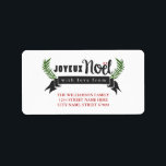 Joyeux Weihnachten Holiday Address Labels Adressaufkleber<br><div class="desc">Joyeux Weihnachten Holiday Address Labels</div>