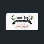 Joyeux Weihnachten Holiday Address Labels Adressaufkleber<br><div class="desc">Joyeux Weihnachten Holiday Address Labels</div>