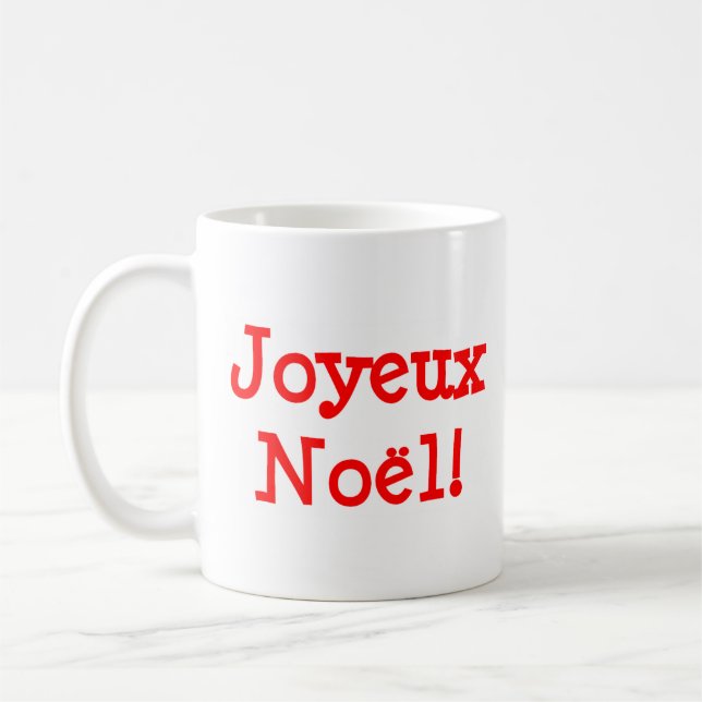 Joyeux Weihnachten Kaffeetasse (Links)