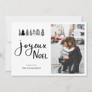 Joyeux Weihnachten Lässiges Skript Weihnachts-Foto