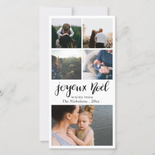 Joyeux Weihnachten Minimalistisch Typografie Weihn